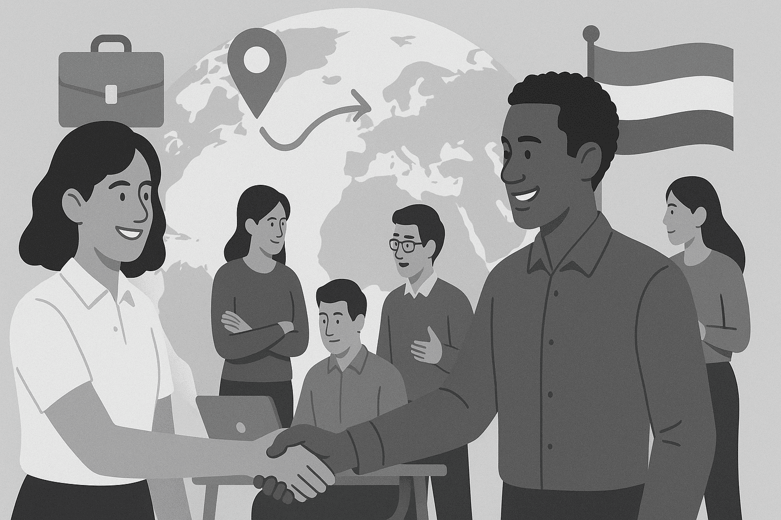 ArrowLancer team connecting international professionals with Netherlands visa-sponsored jobs